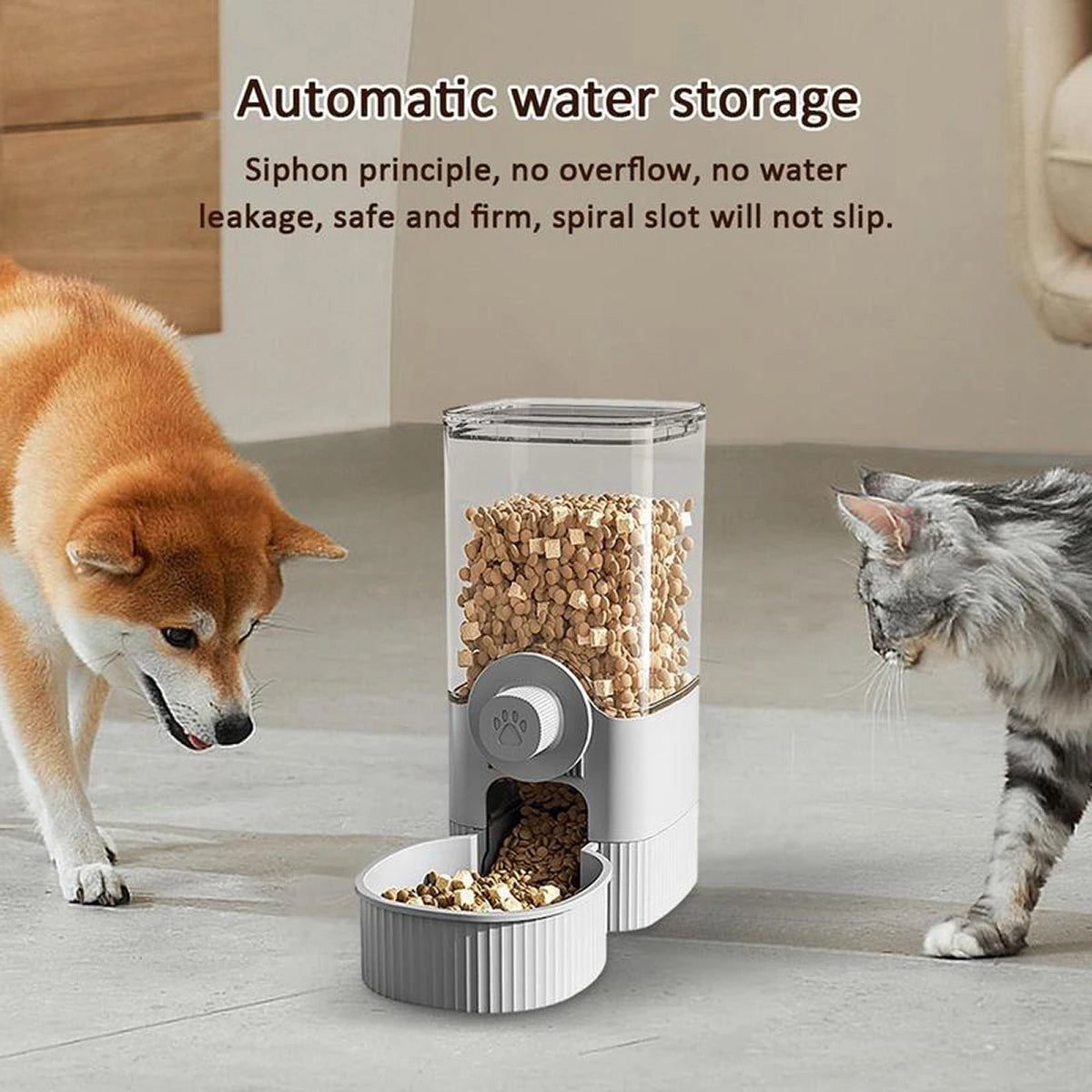 1.2L Hanging Pet Feeder & Water Dispenser Set - Petnivo