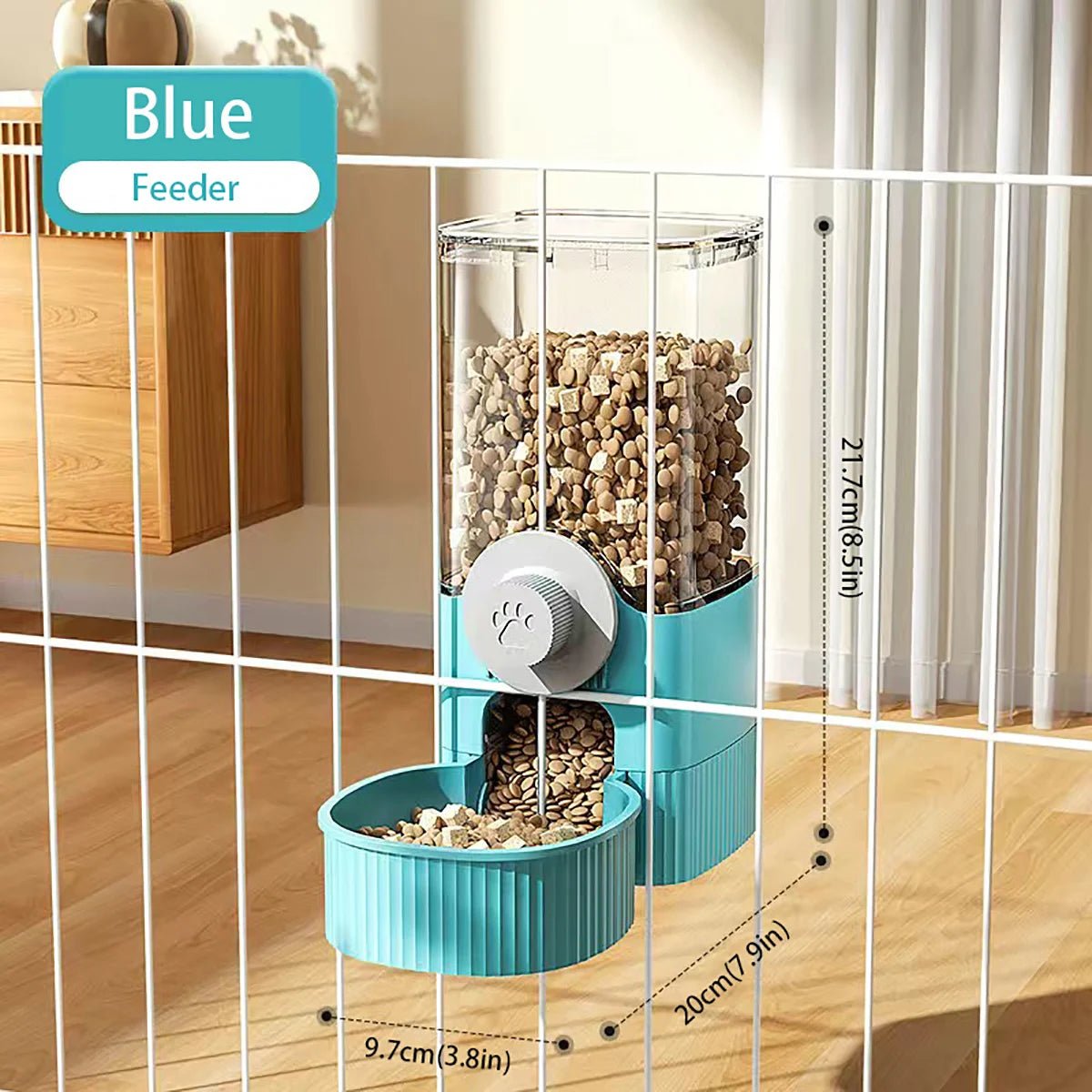 1.2L Hanging Pet Feeder & Water Dispenser Set - Petnivo