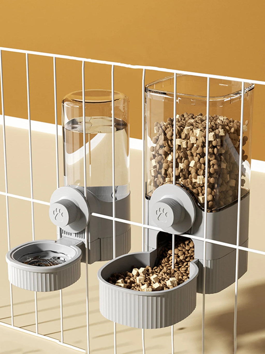 1.2L Hanging Pet Feeder & Water Dispenser Set - Petnivo