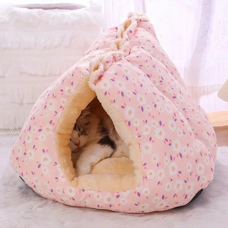 Winter Warm Cat Dog Bed House