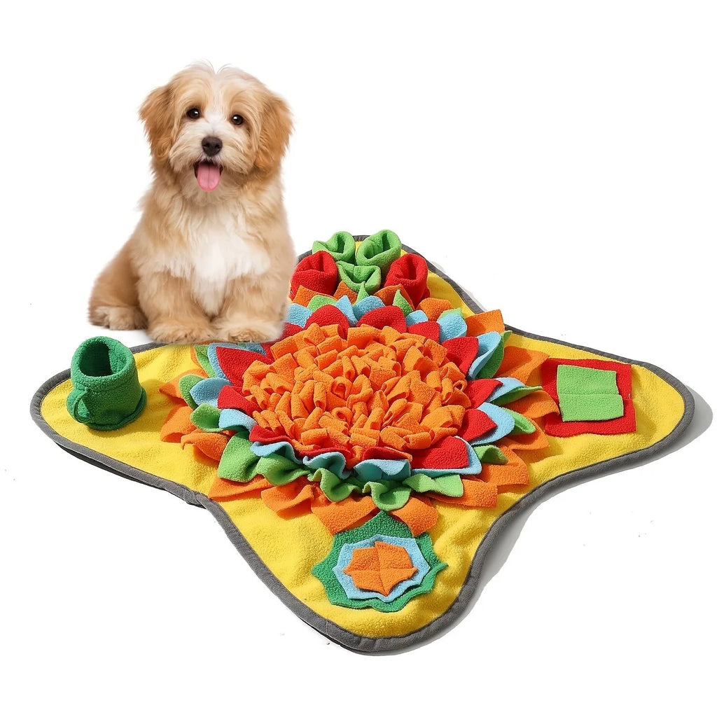 Interactive Dog Snuffle Mat Feeding Puzzle