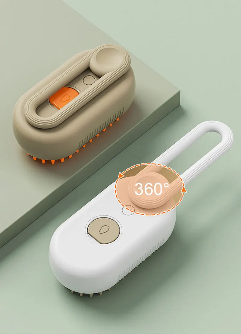 Electric Steam Cat Grooming Brush 3in1