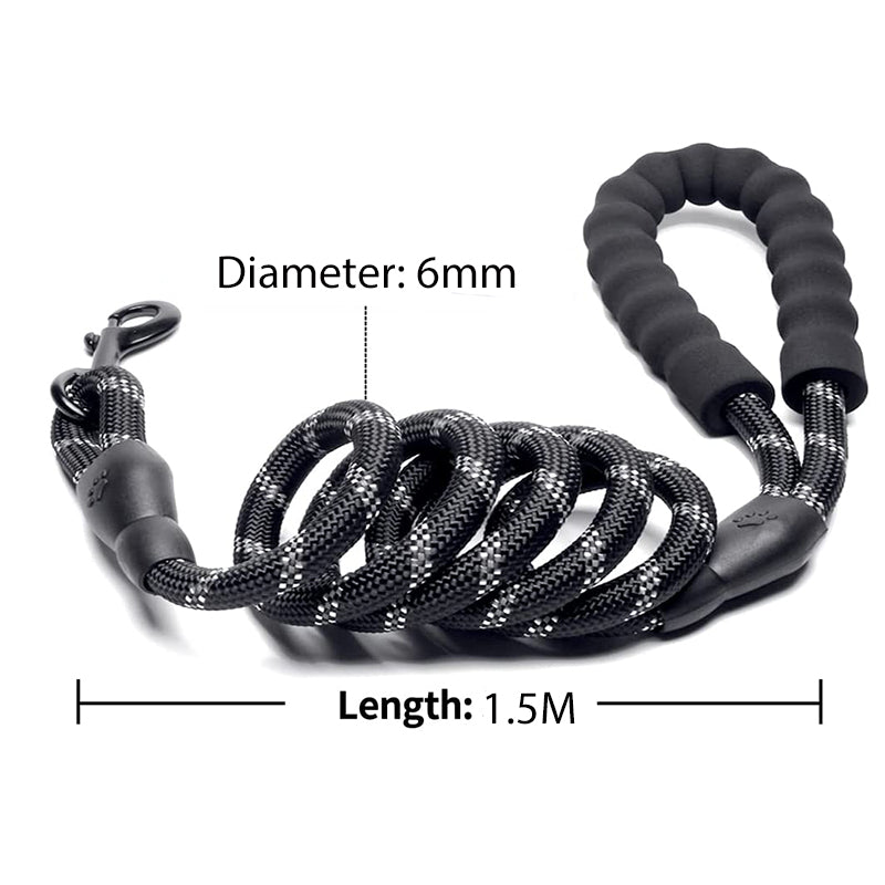 Reflective Dog Leash Strong Pull Control