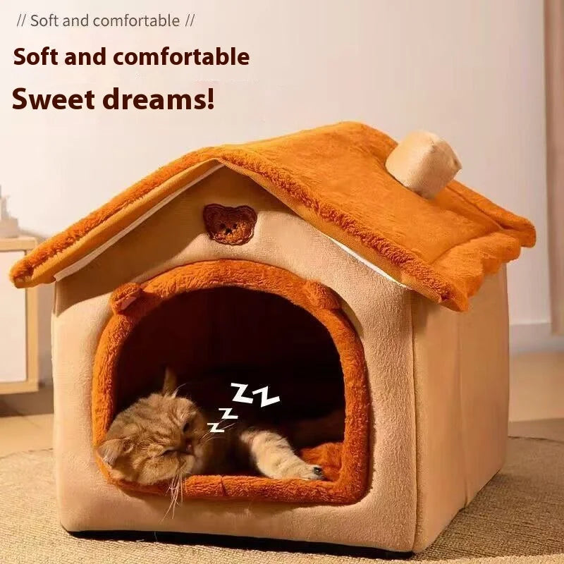House Style Pet Bed Washable Warm
