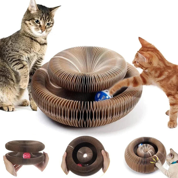 Cat Scratcher Board With Ball Toy