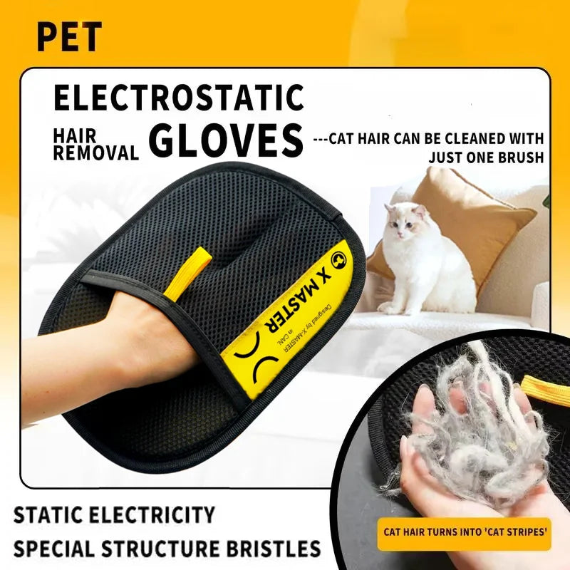 Pet Hair Remover Grooming Glove Reusable