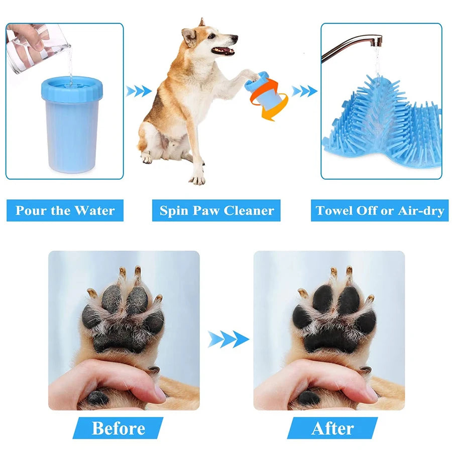 Pet Paw Cleaner Cup Silicone Brush