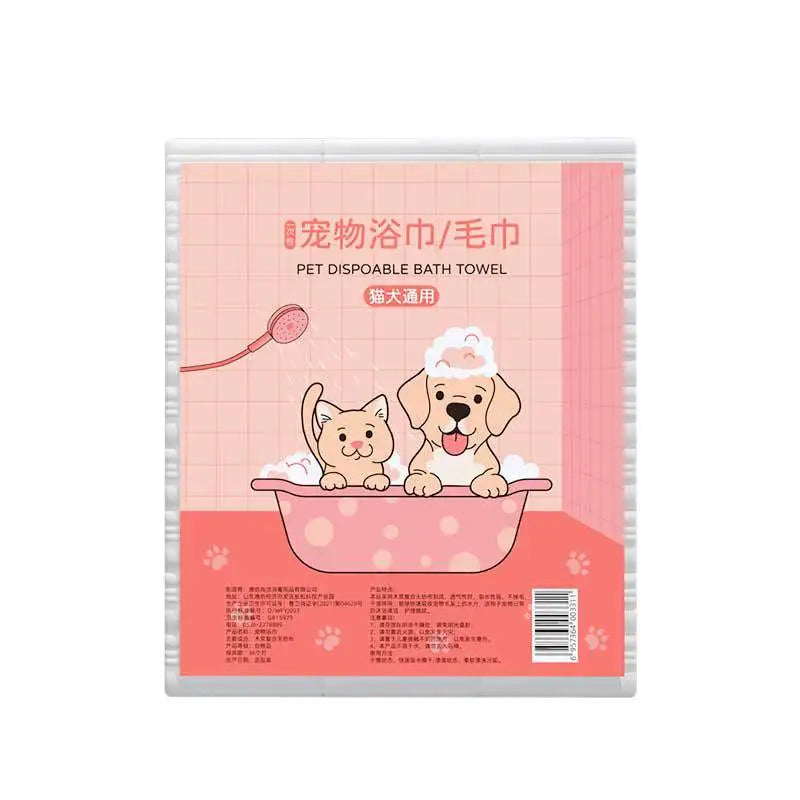Disposable Pet Bath Towels Soft Absorbent