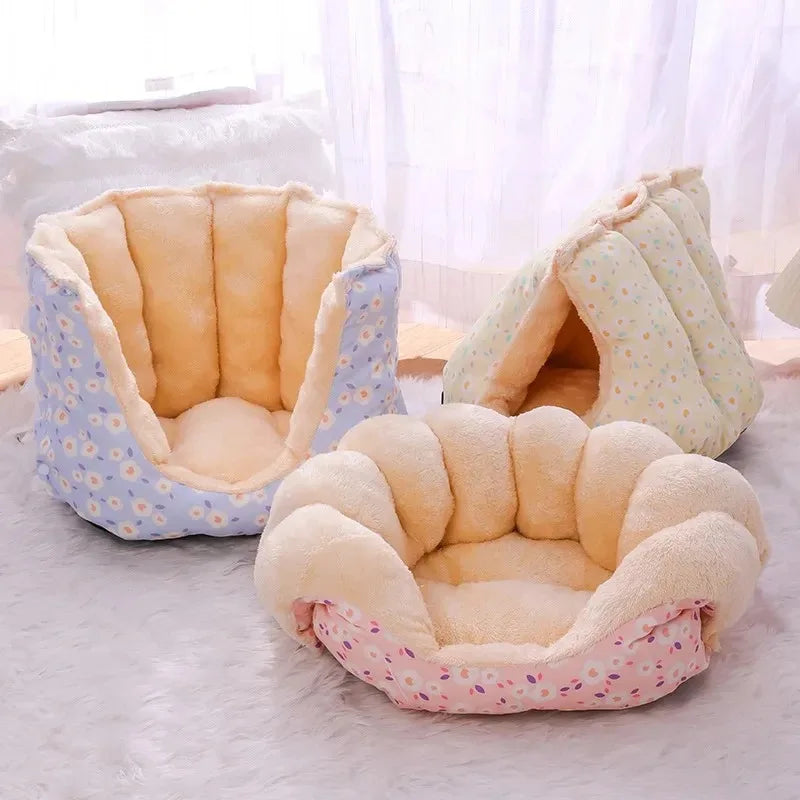 Winter Warm Cat Dog Bed House