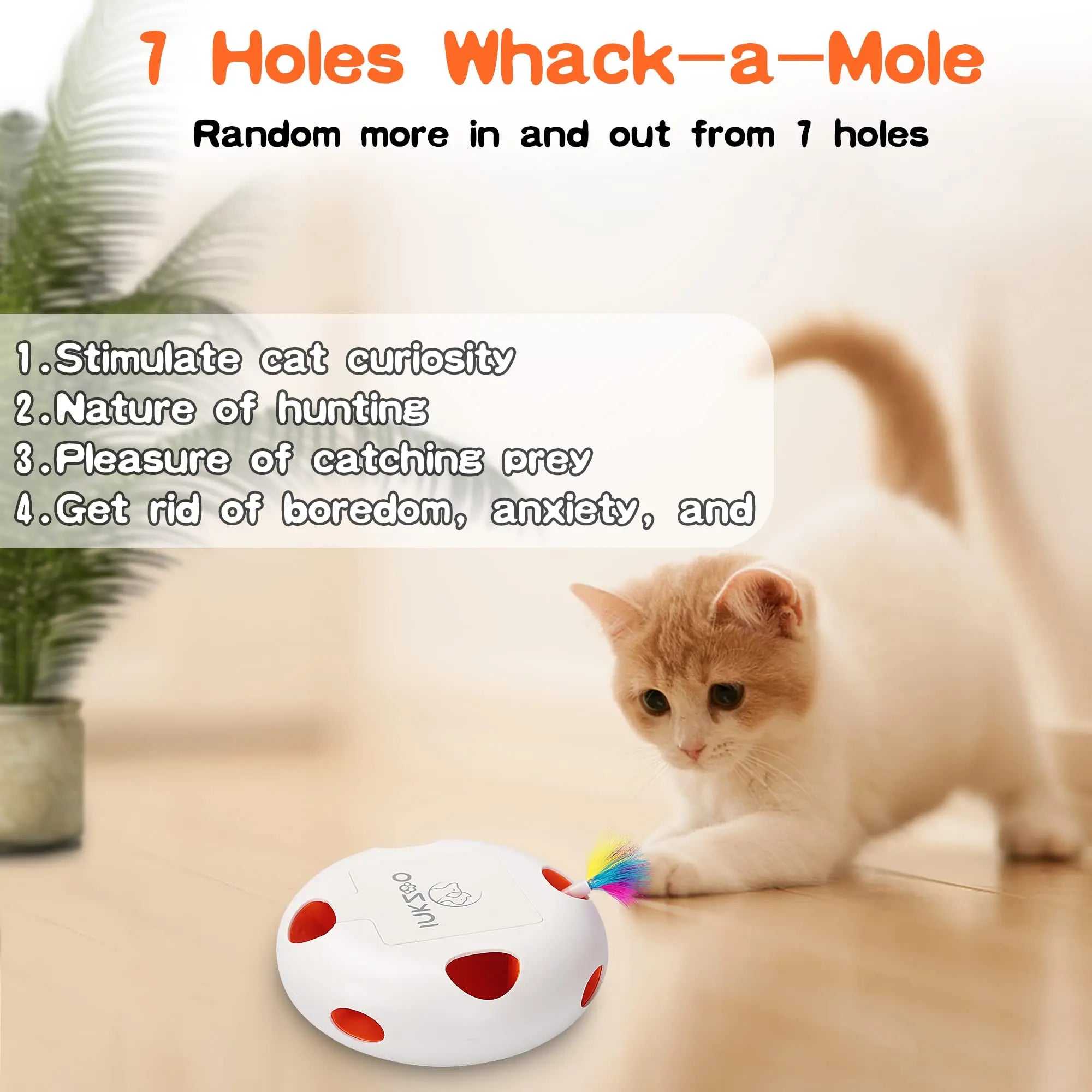 Interactive Cat Toy Whack A Mole