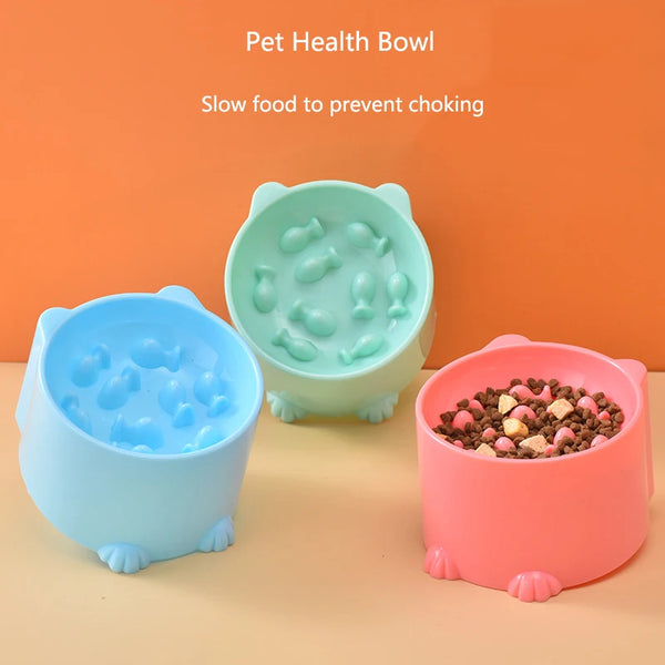 Cat Slow Feeder Bowl Anti Choking