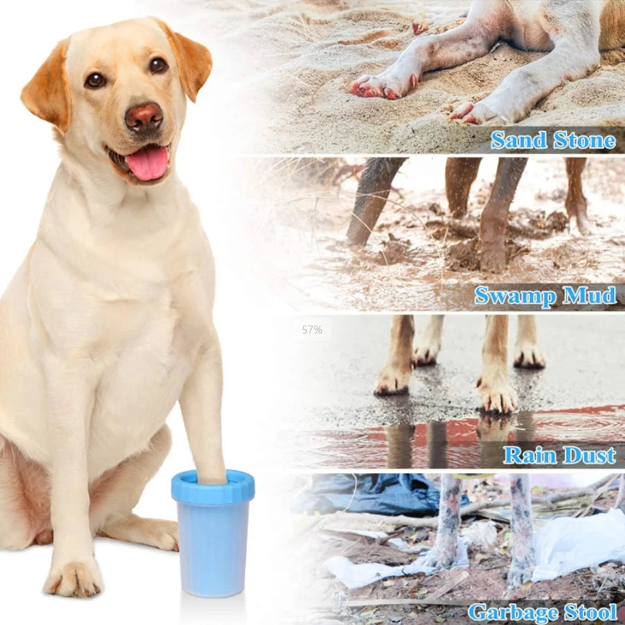 Pet Paw Cleaner Cup Silicone Brush