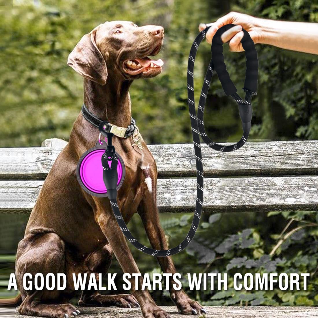 Reflective Dog Leash Strong Pull Control