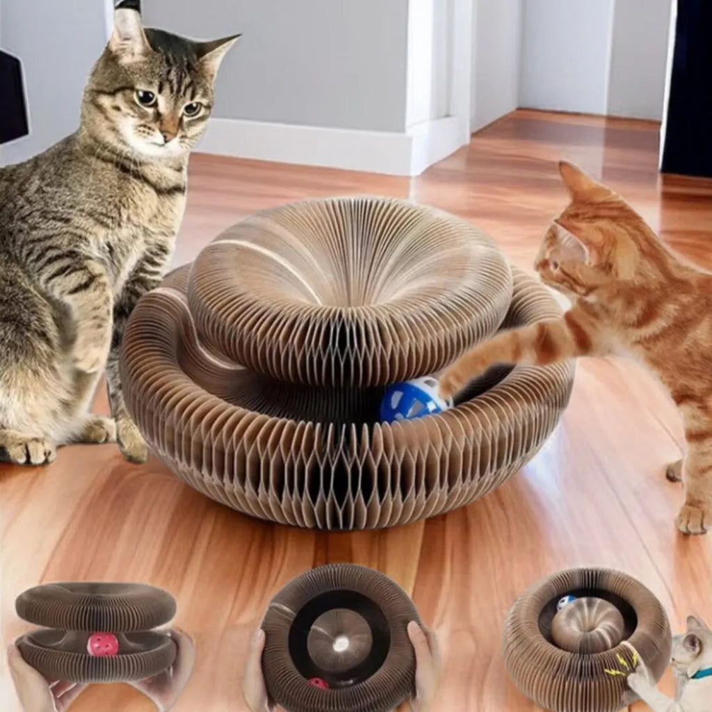 Cat Scratcher Board With Ball Toy