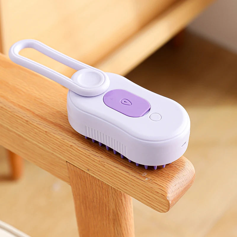 Electric Steam Cat Grooming Brush 3in1