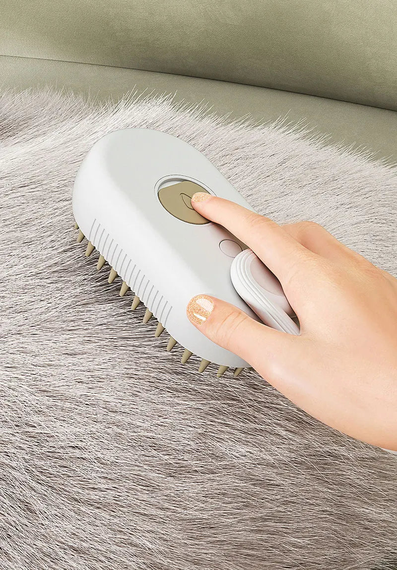 Electric Steam Cat Grooming Brush 3in1