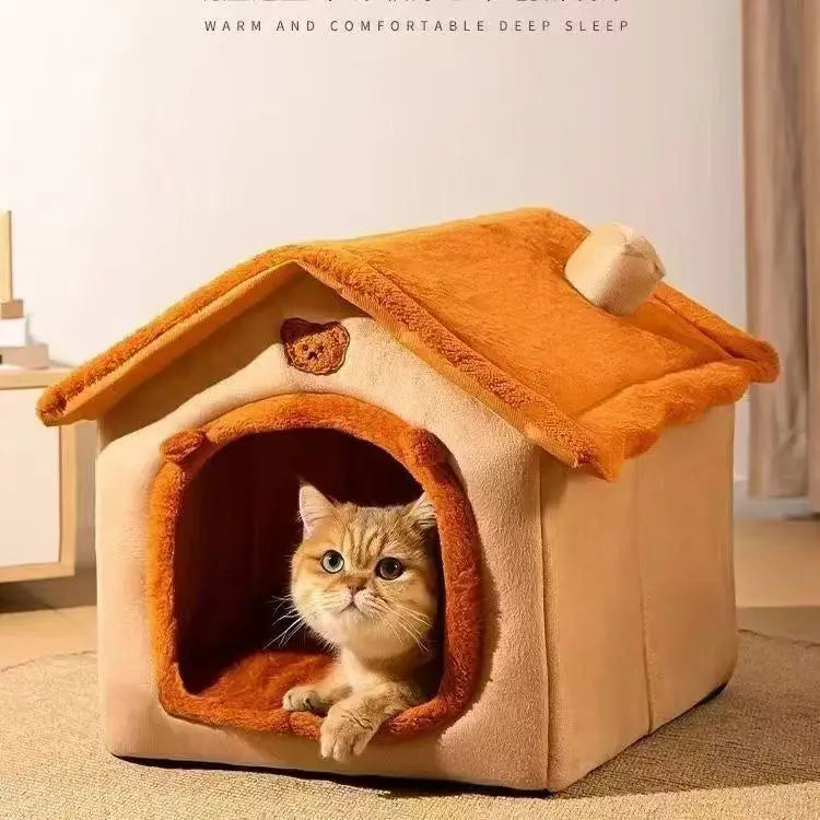 House Style Pet Bed Washable Warm