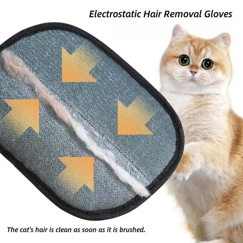Pet Hair Remover Grooming Glove Reusable