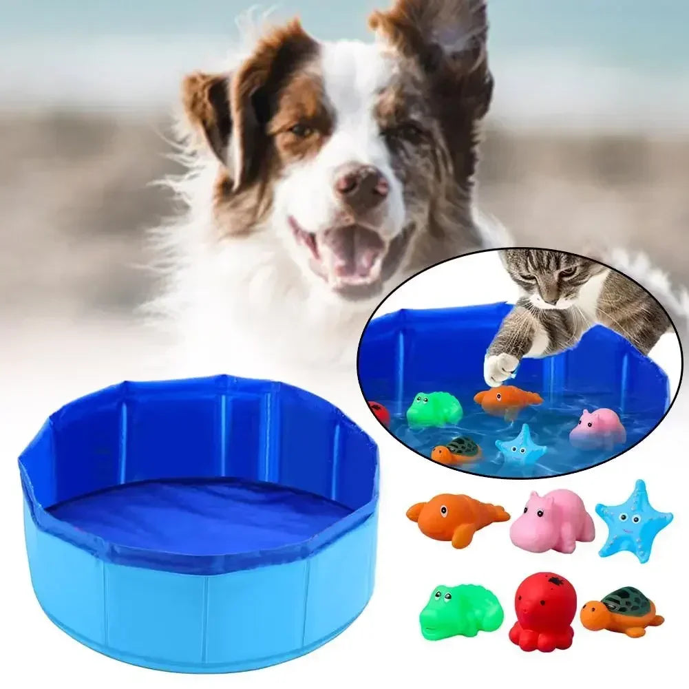 Foldable Pet Pool Bath Tub Summer