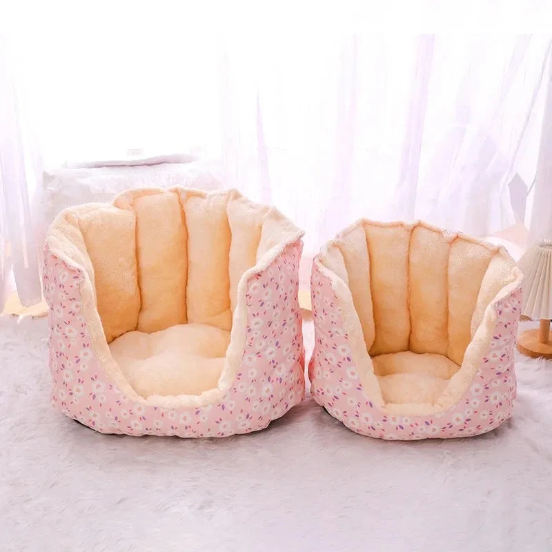 Winter Warm Cat Dog Bed House