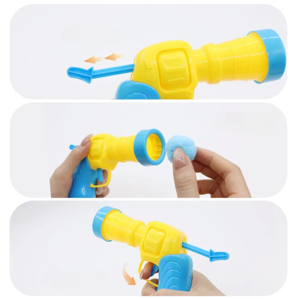 Cat Plush Ball Launcher Toy