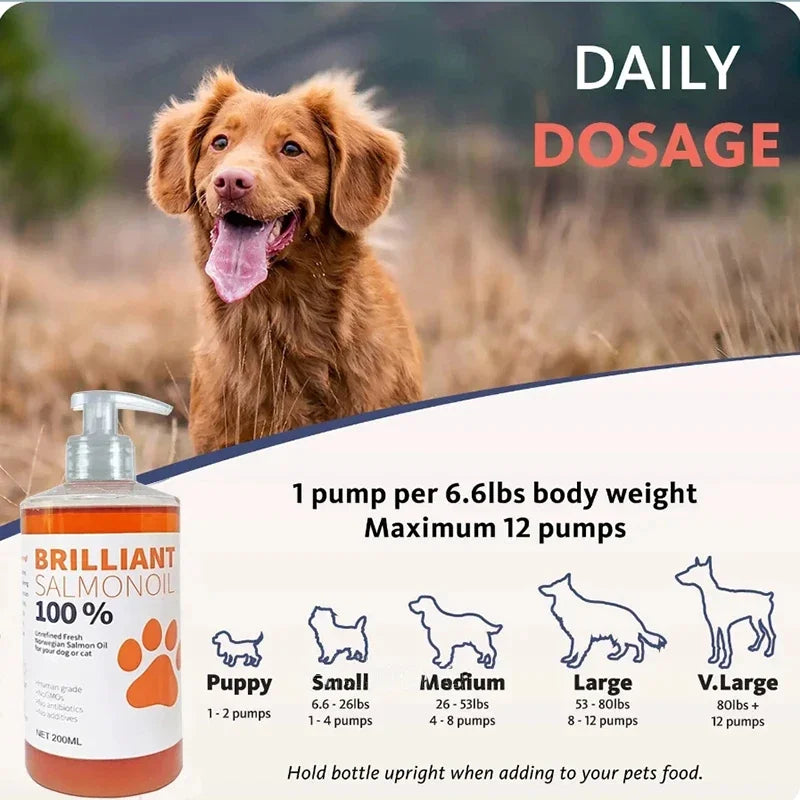 Salmon Fish Oil Pet Supplement 200ml
