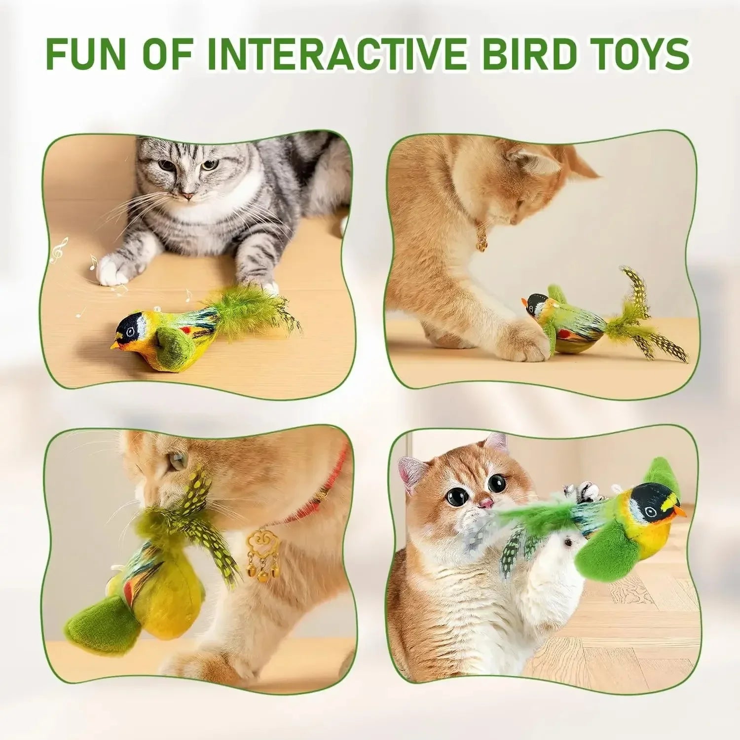 Cat Bird Sound Interactive Toy