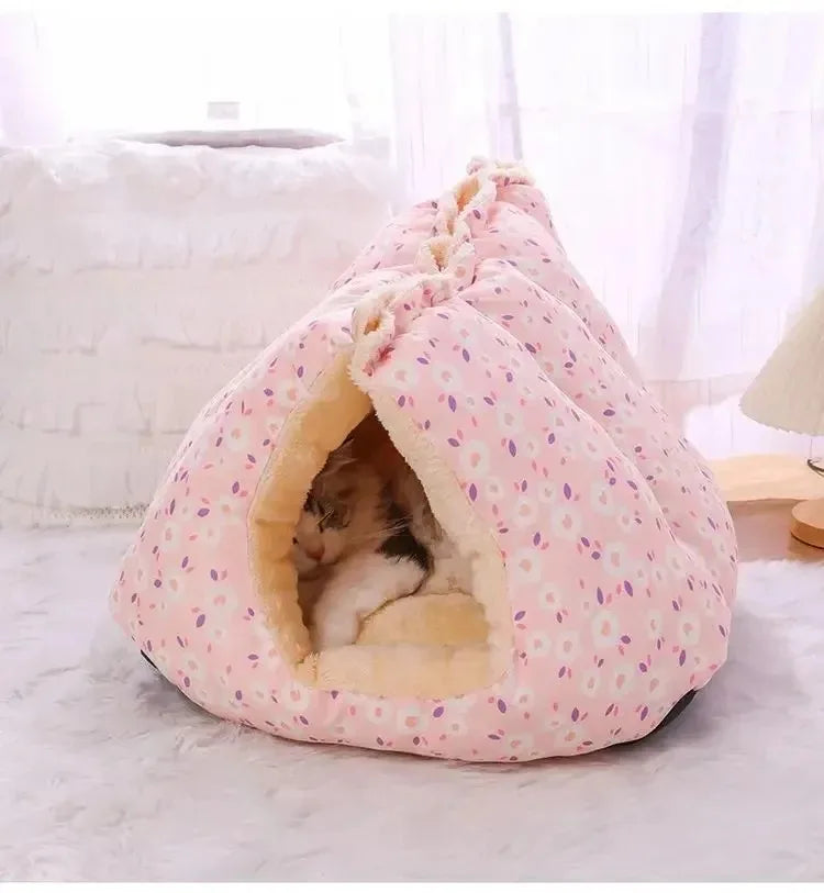 Winter Warm Cat Dog Bed House
