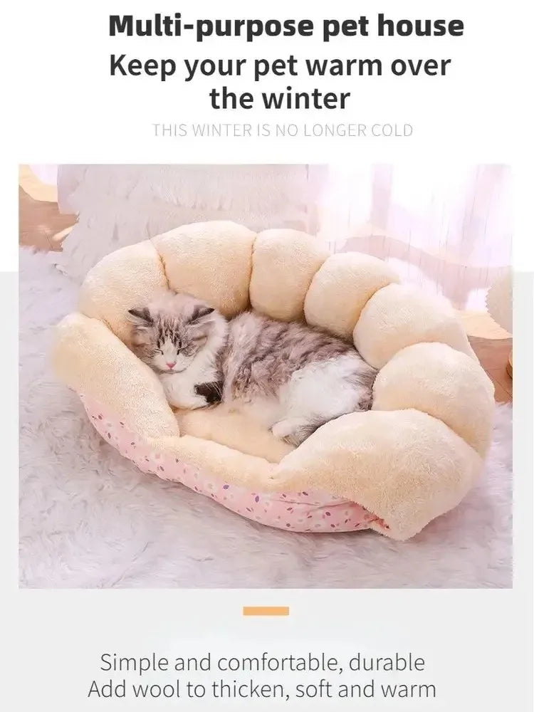 Winter Warm Cat Dog Bed House