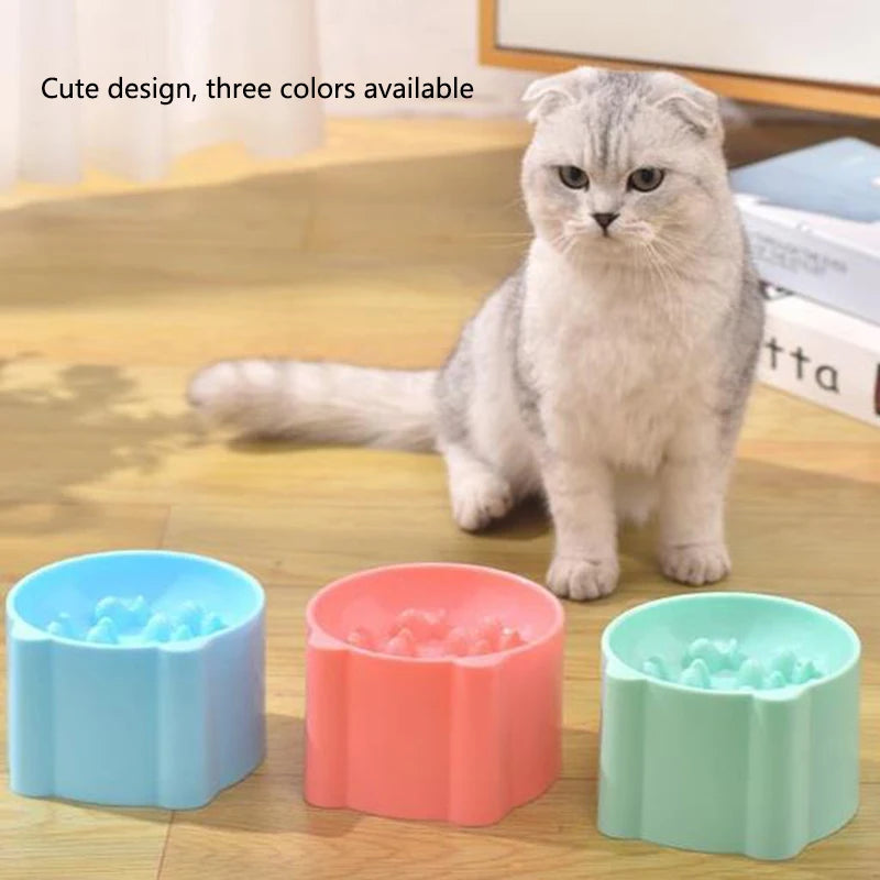Cat Slow Feeder Bowl Anti Choking