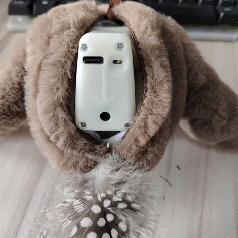 Interactive Chirping Flapping Bird Cat Toy