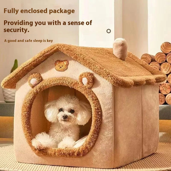 House Style Pet Bed Washable Warm
