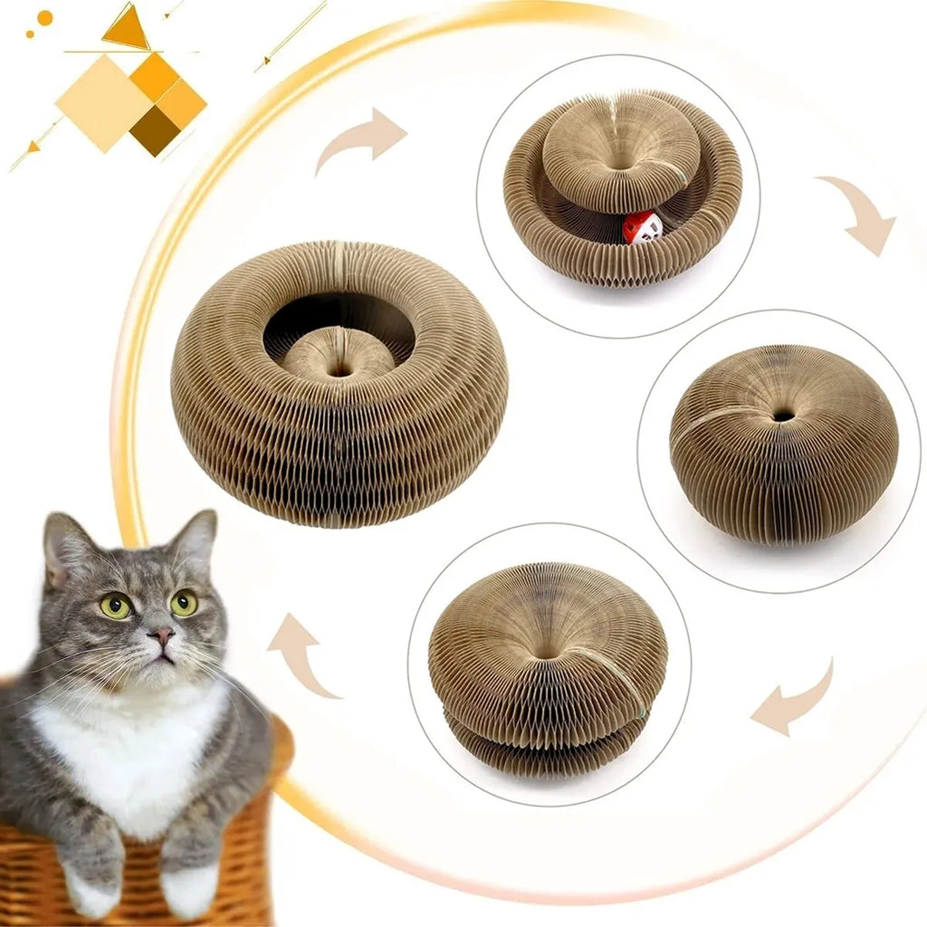 Cat Scratcher Board With Ball Toy