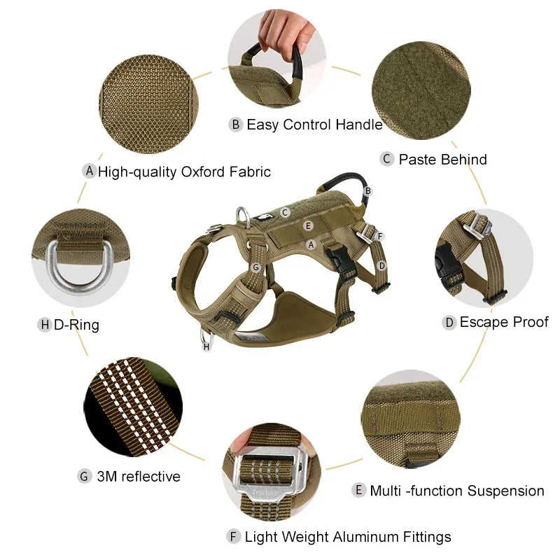 Escape Proof Reflective Dog Harness No Pull