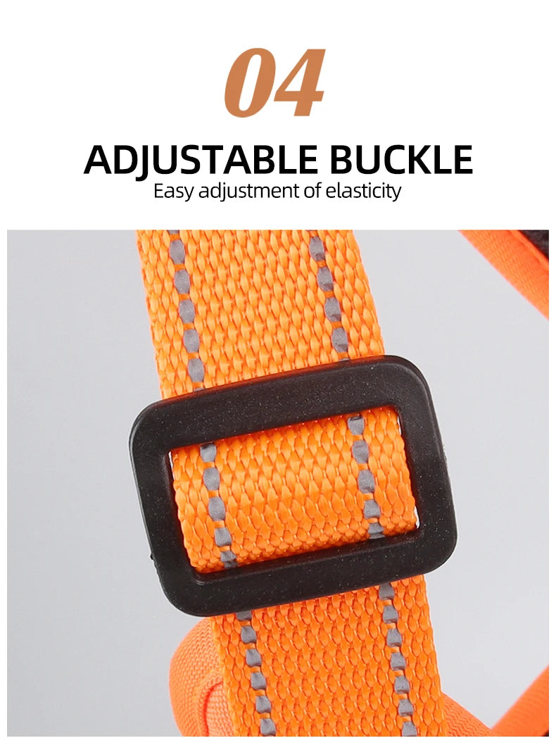 Tactical Dog Harness Reflective Vest Leash