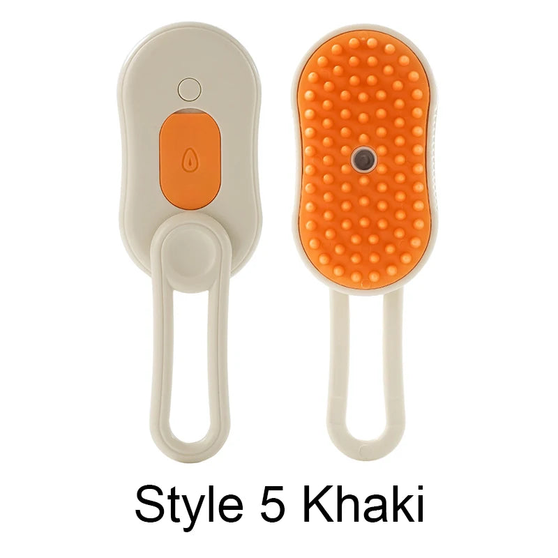 Electric Steam Cat Grooming Brush 3in1