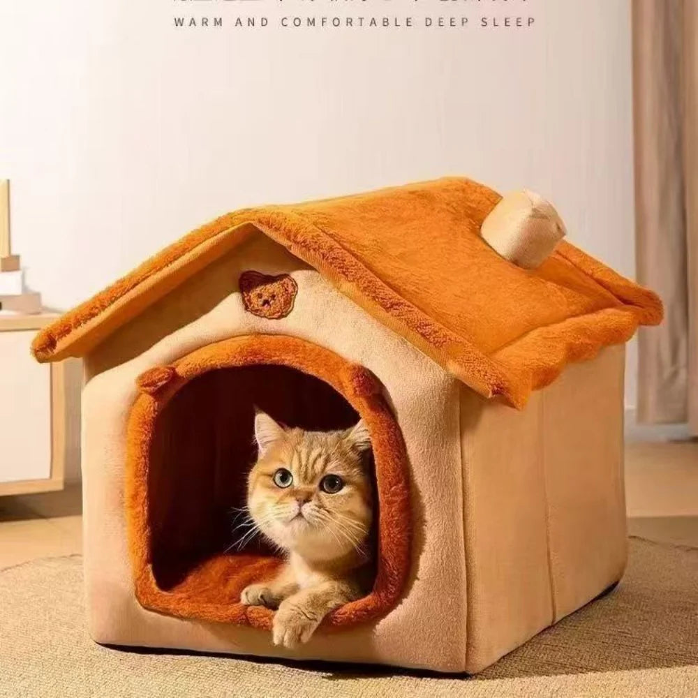 House Style Pet Bed Washable Warm