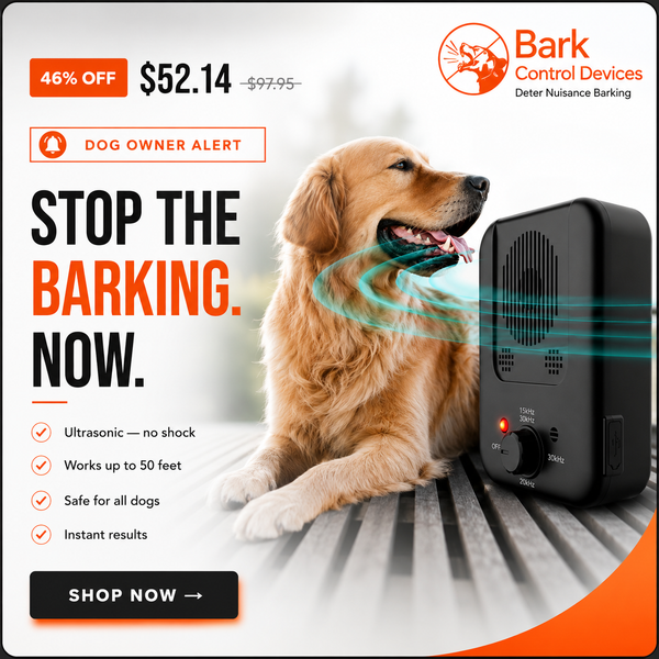 Ultrasonic Dog Bark Control Training Device