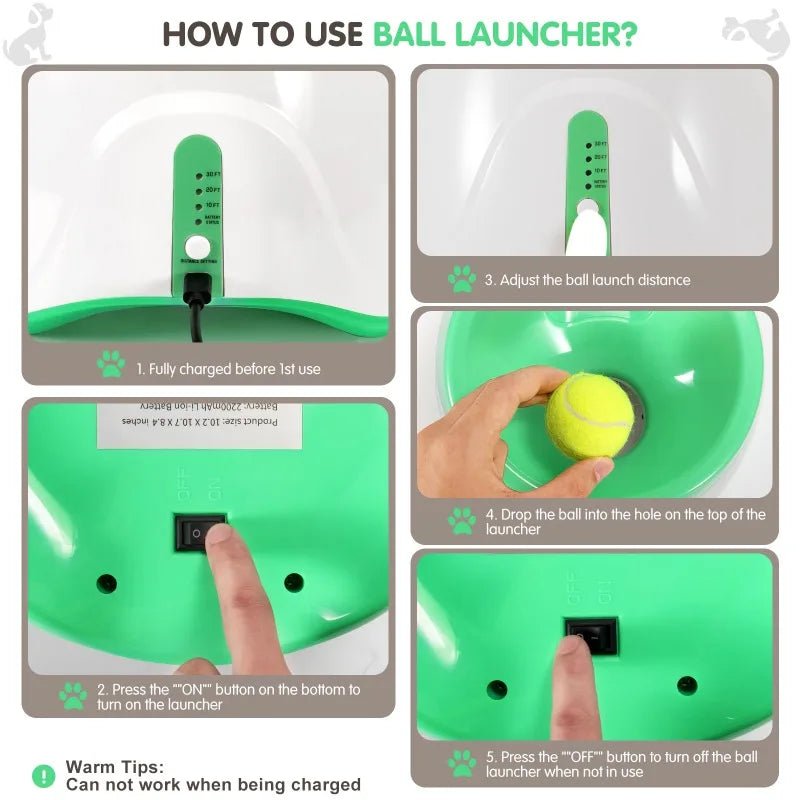 Automatic Dog Ball Launcher Toy - Petnivo