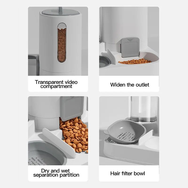 Automatic Gravity Pet Feeder Water Dispenser - Petnivo