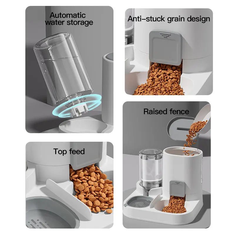 Automatic Gravity Pet Feeder Water Dispenser - Petnivo