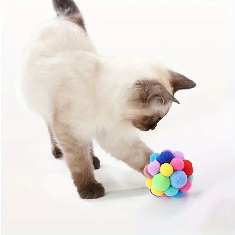 Cat Plush Ball Toys Bell Set - Petnivo