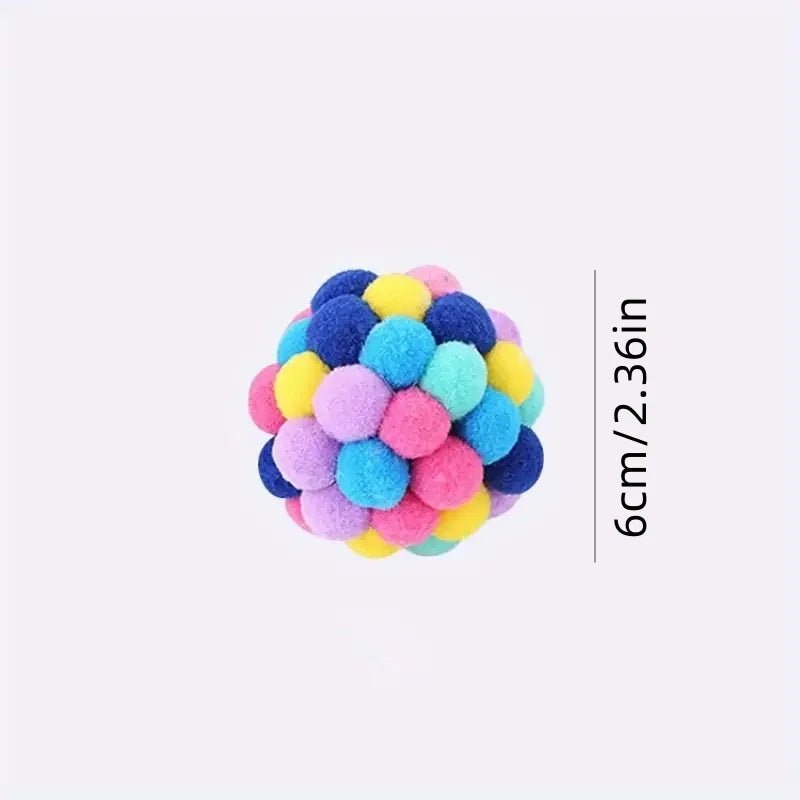 Cat Plush Ball Toys Bell Set - Petnivo