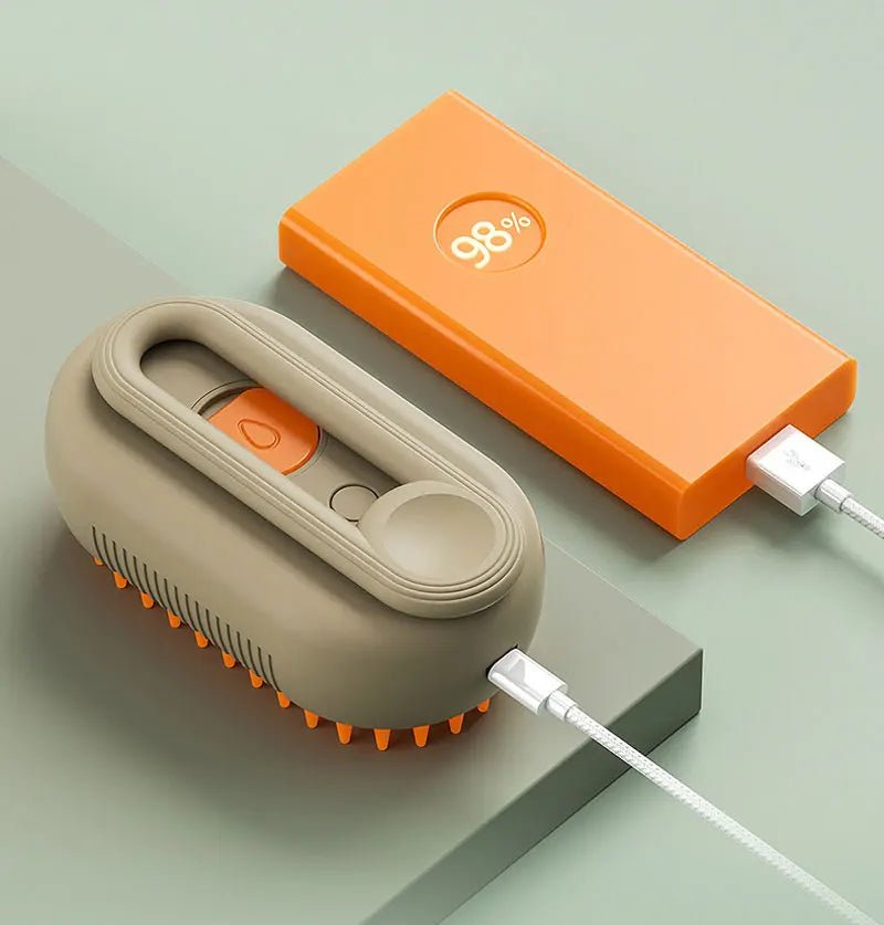 Electric Steam Cat Grooming Brush 3in1 - Petnivo