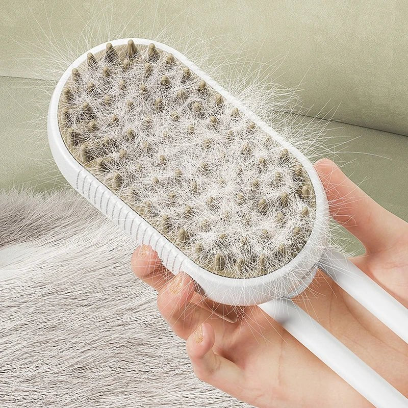 Electric Steam Cat Grooming Brush 3in1 - Petnivo