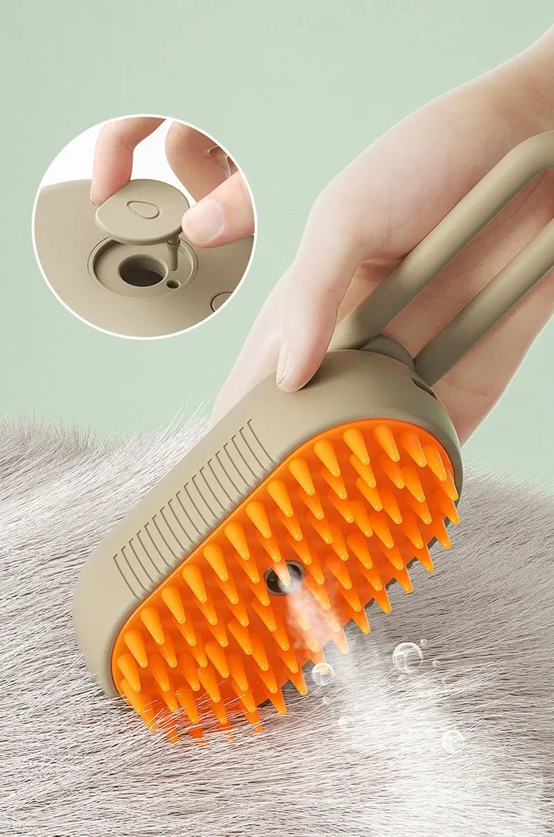 Electric Steam Cat Grooming Brush 3in1 - Petnivo