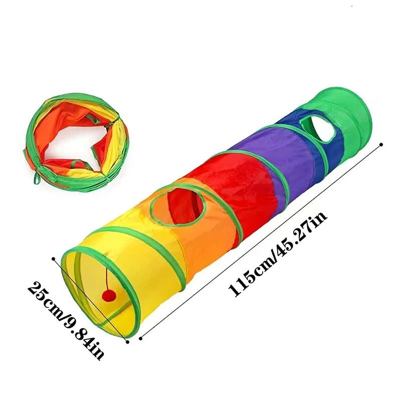 Foldable Cat Tunnel Interactive Toy - Petnivo