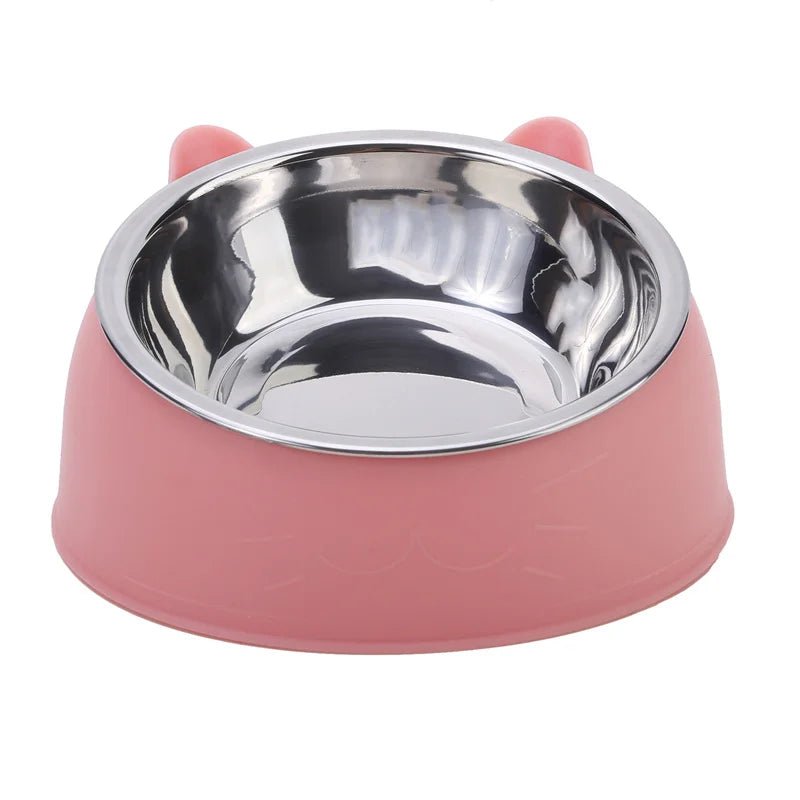 Inclined Stainless Steel Cat Feeding Bowl - Petnivo