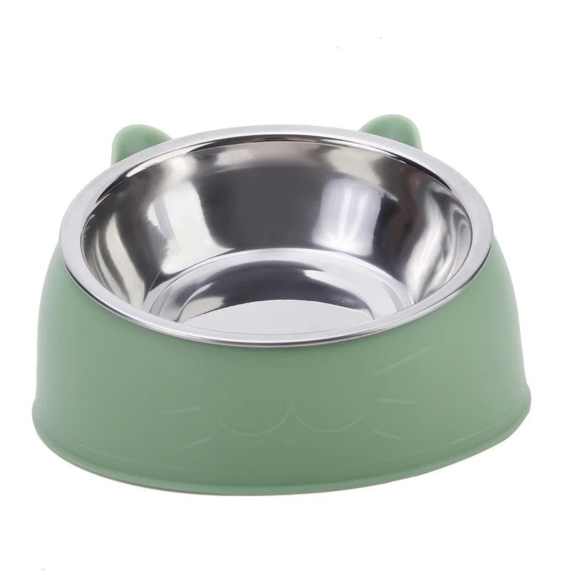 Inclined Stainless Steel Cat Feeding Bowl - Petnivo