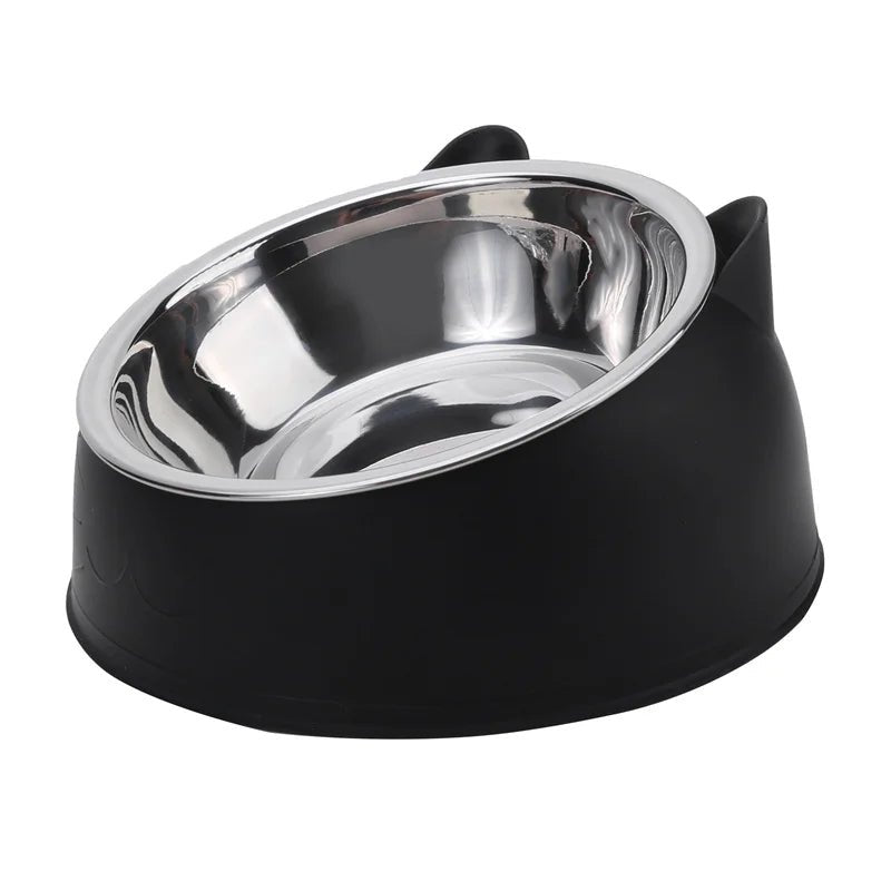 Inclined Stainless Steel Cat Feeding Bowl - Petnivo